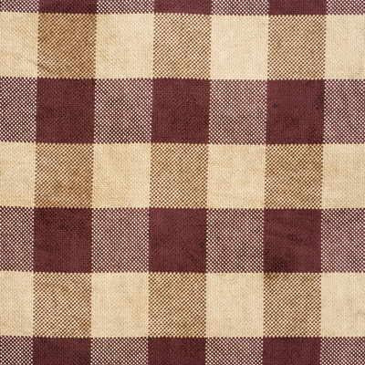 G P & J Baker LANCELOT CHECK CLARET Fabric