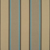 Baker Lifestyle CASSON STRIPE AQUA/BEIGE Fabric