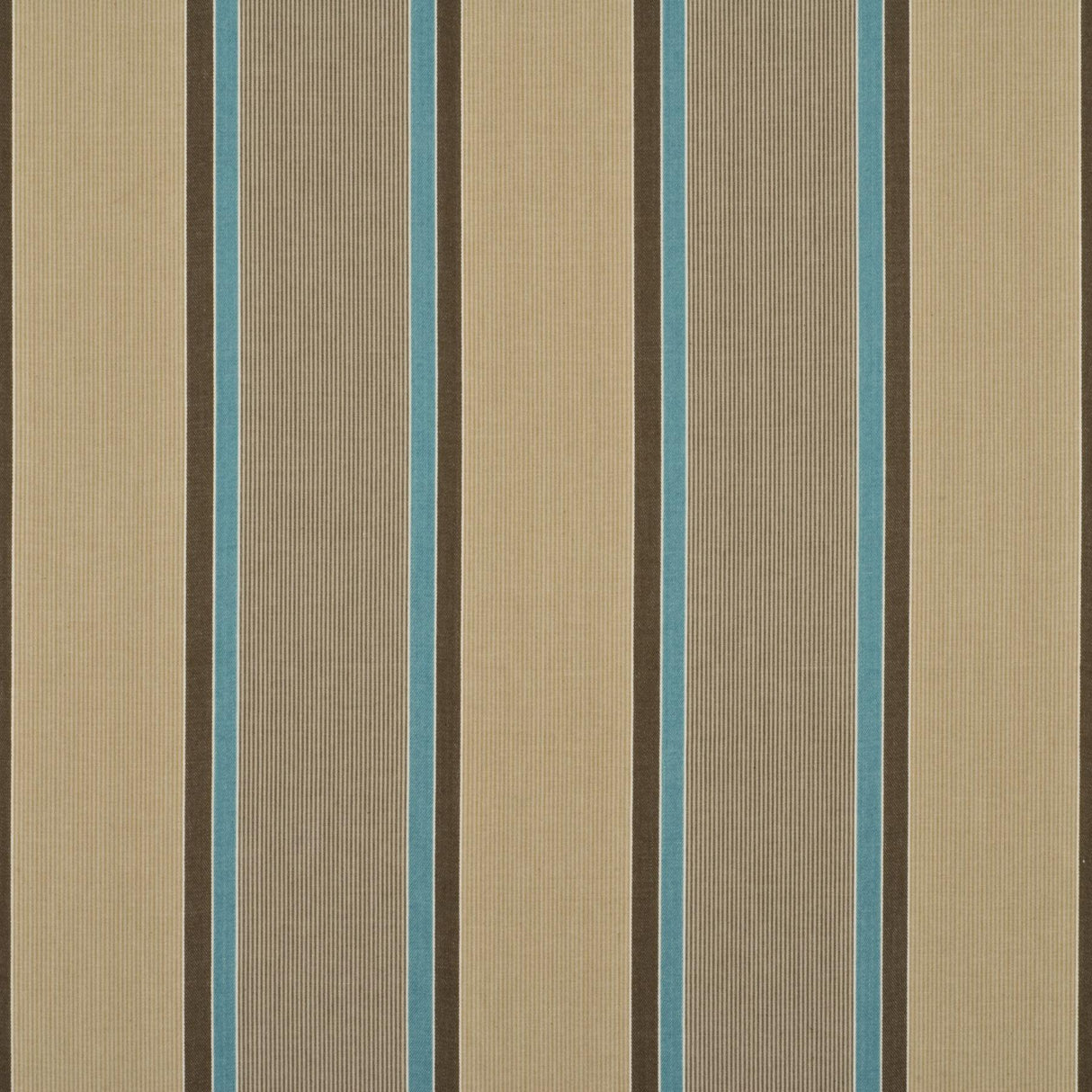 Baker Lifestyle CASSON STRIPE AQUA/BEIGE Fabric