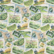 Baker Lifestyle OPERA POSTCARDS AQUA/MULTI Drapery Fabric