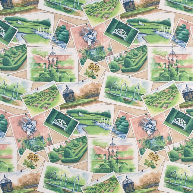 Baker Lifestyle OPERA POSTCARDS HONEY/MULTI Drapery Fabric