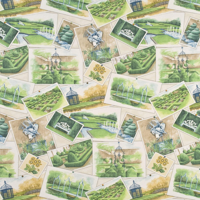 Baker Lifestyle OPERA POSTCARDS IVORY/MULTI Drapery Fabric