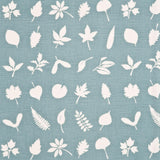 Baker Lifestyle TUMBLING LEAVES AQUA Drapery Fabric