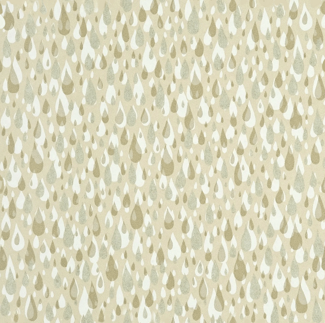 Baker Lifestyle APRIL SHOWERS BISCUIT/SILVER Wallpaper