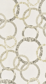 Baker Lifestyle ROUNDEL IVORY/STONE Wallpaper