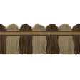 G P & J Baker PERANDOR FAN TOP CUT FRINGE BROWN/BISCUIT Trim