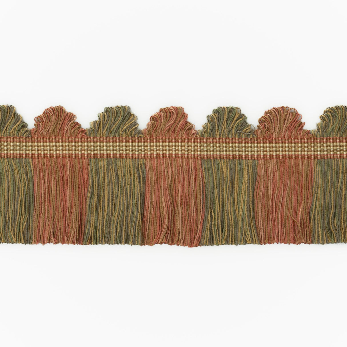 G P & J Baker PERANDOR FAN TOP CUT FRINGE APRICOT Trim