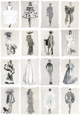 Cole & Son COUTURE CAROUSEL MONOCHROME Wallpaper