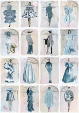 Cole & Son COUTURE CAROUSEL W BLUE P Wallpaper