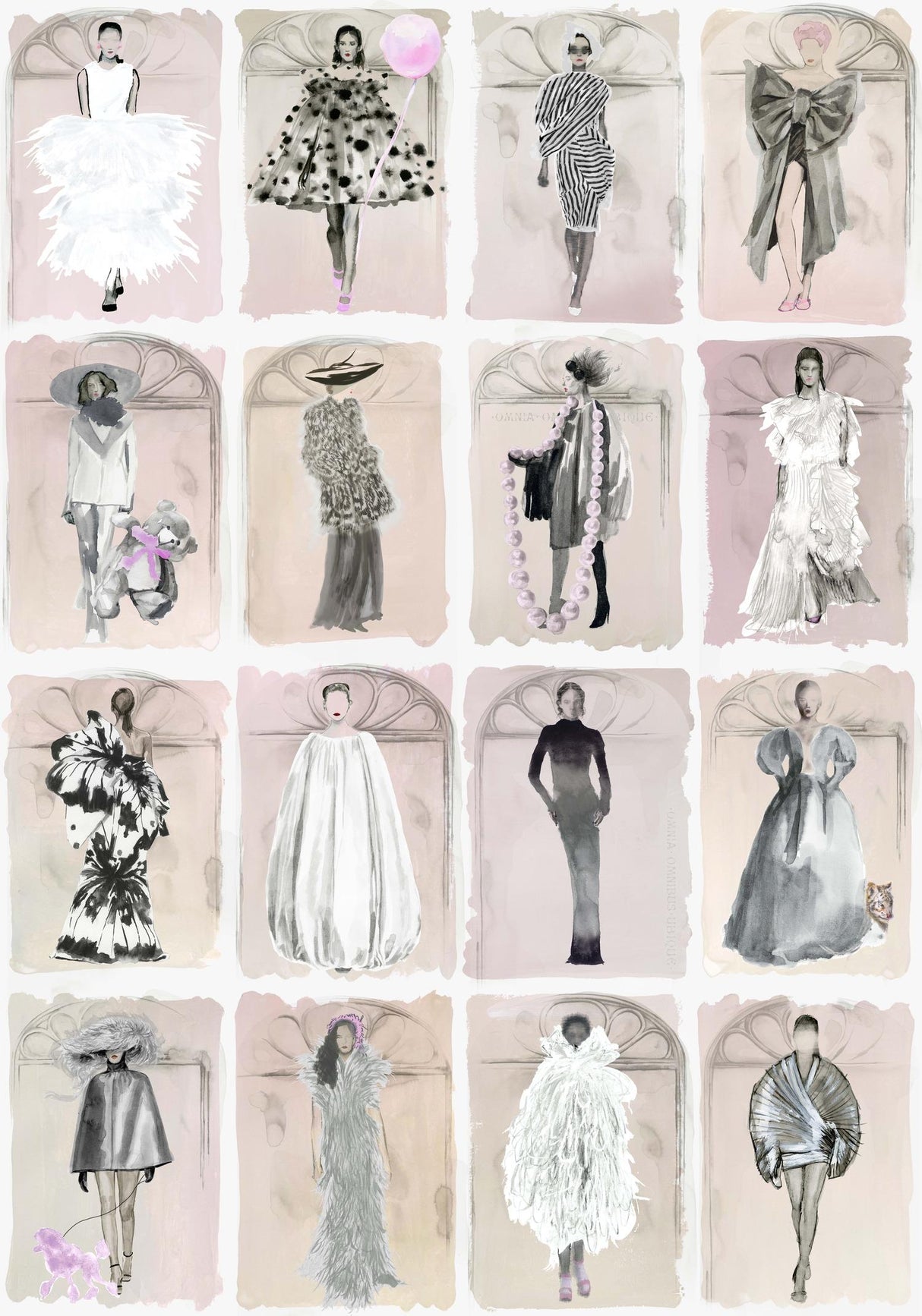 Cole & Son COUTURE CAROUSEL W BLUSH P Wallpaper
