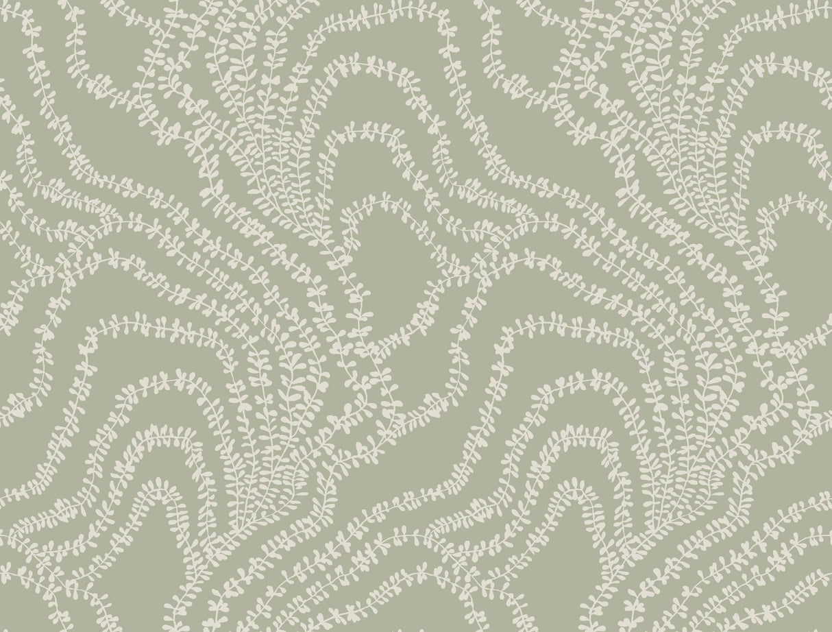 Ronald Redding Designs String of Pearls Sage Wallpaper