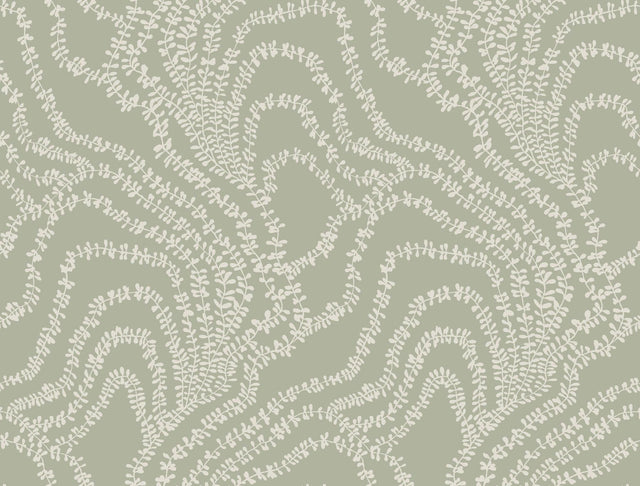Ronald Redding Designs String of Pearls Sage Wallpaper