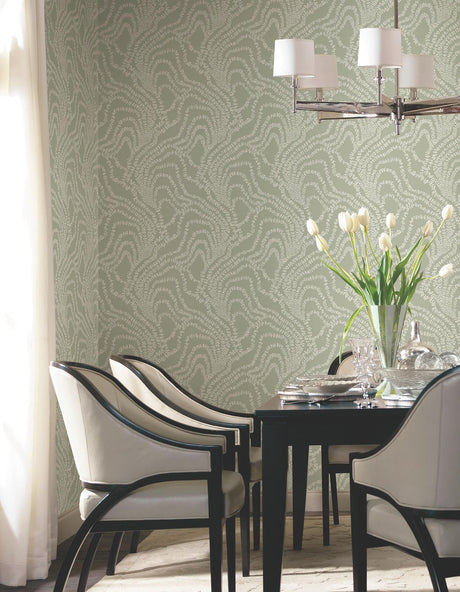 Ronald Redding Designs String of Pearls Sage Wallpaper