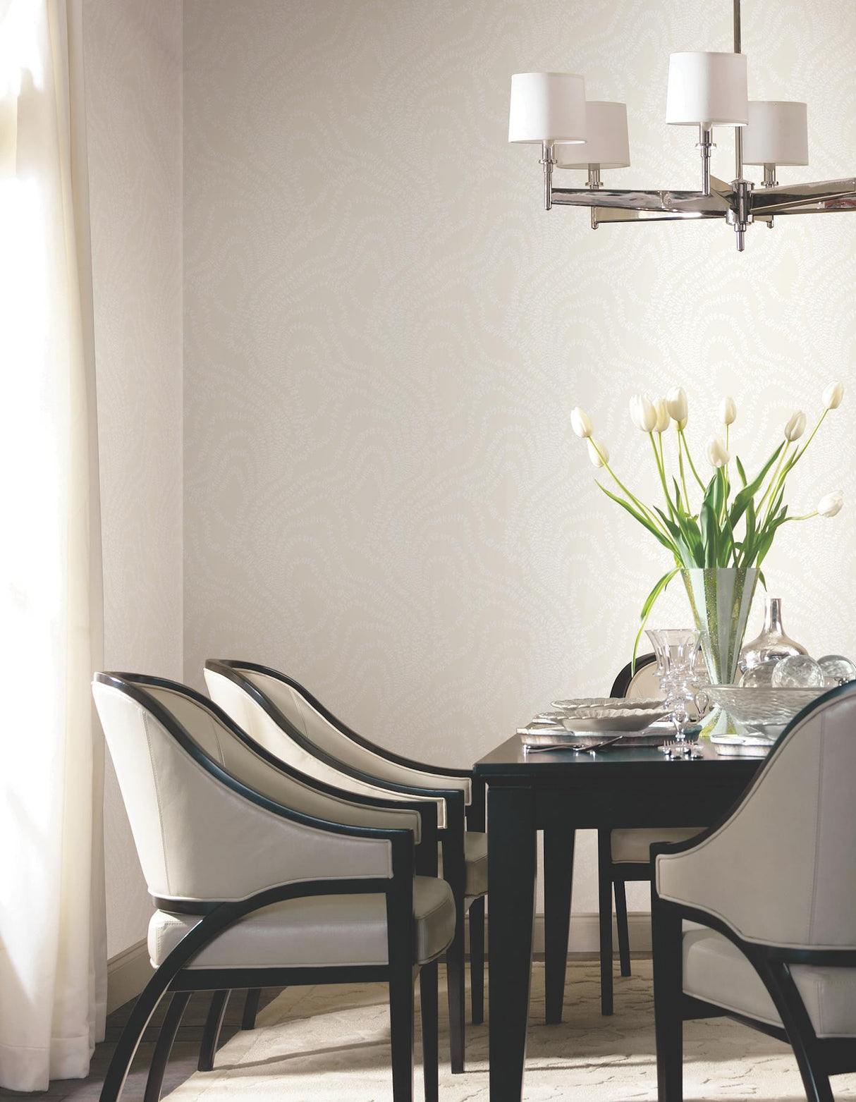 Ronald Redding Designs String of Pearls Pearl Wallpaper