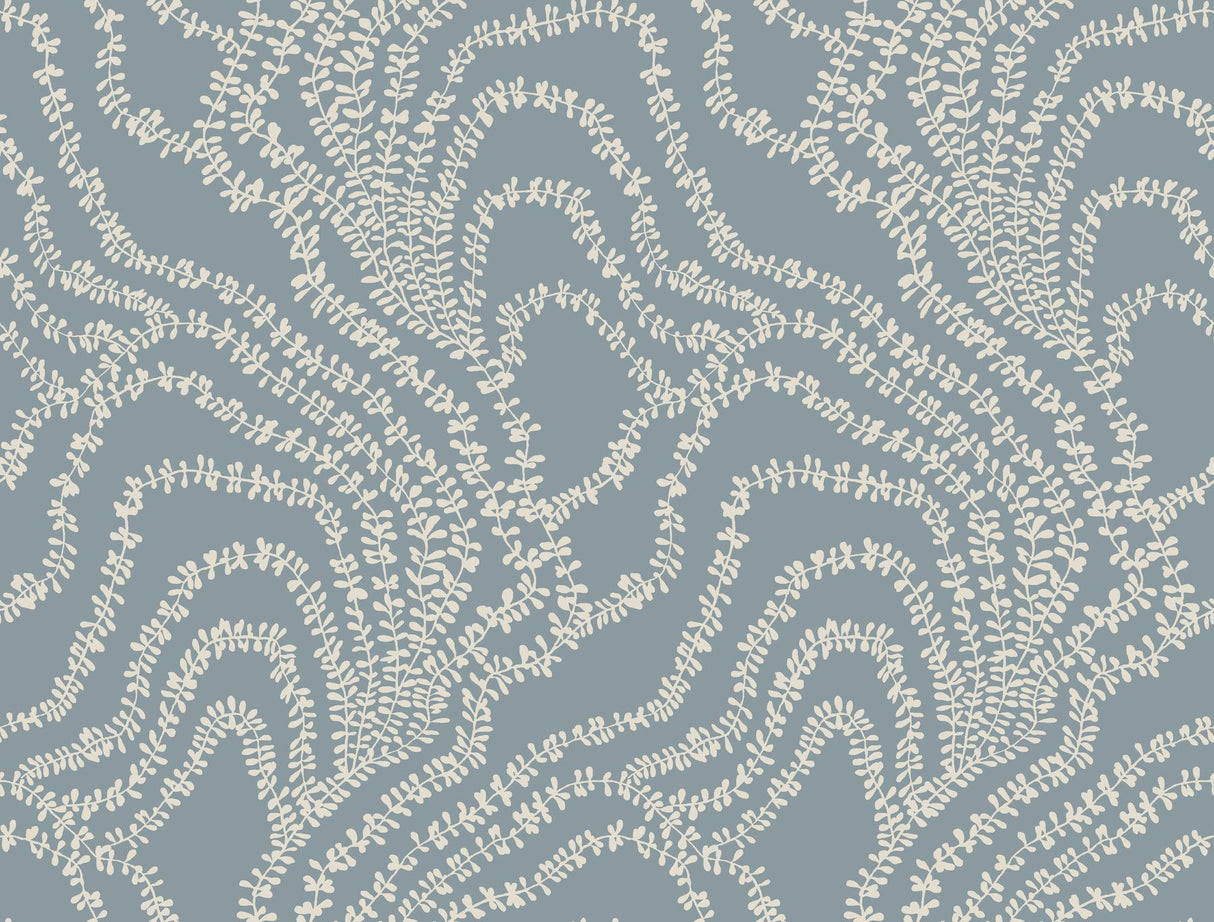 Ronald Redding Designs String of Pearls Denim Wallpaper