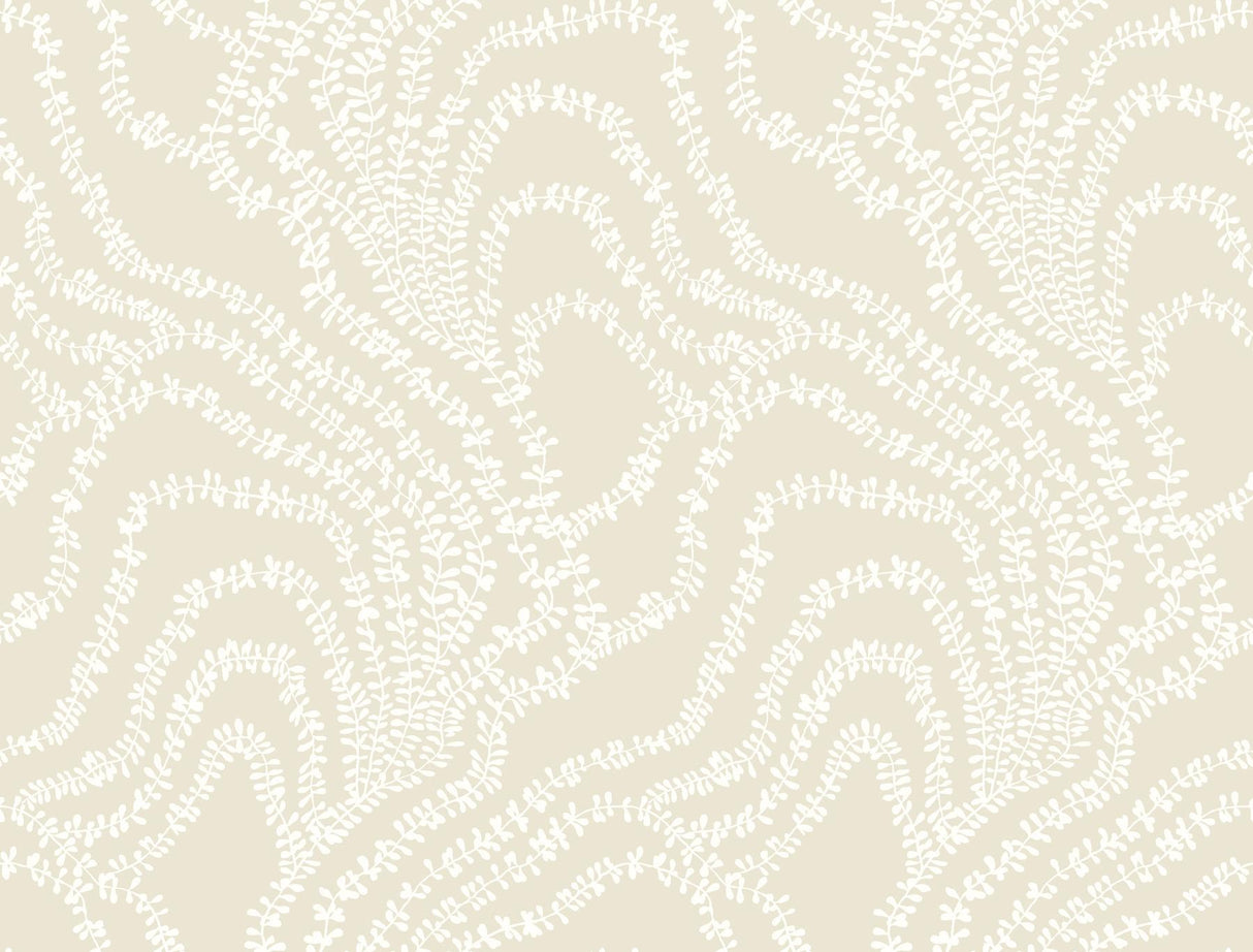 Ronald Redding Designs String of Pearls Beige Wallpaper