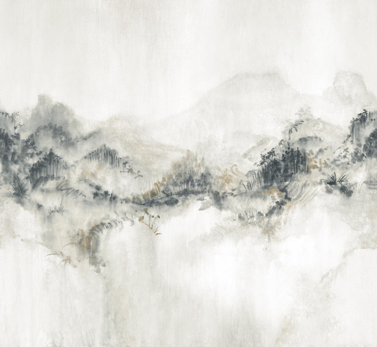 Ronald Redding Designs Mystic Overlook Grey Wallpaper