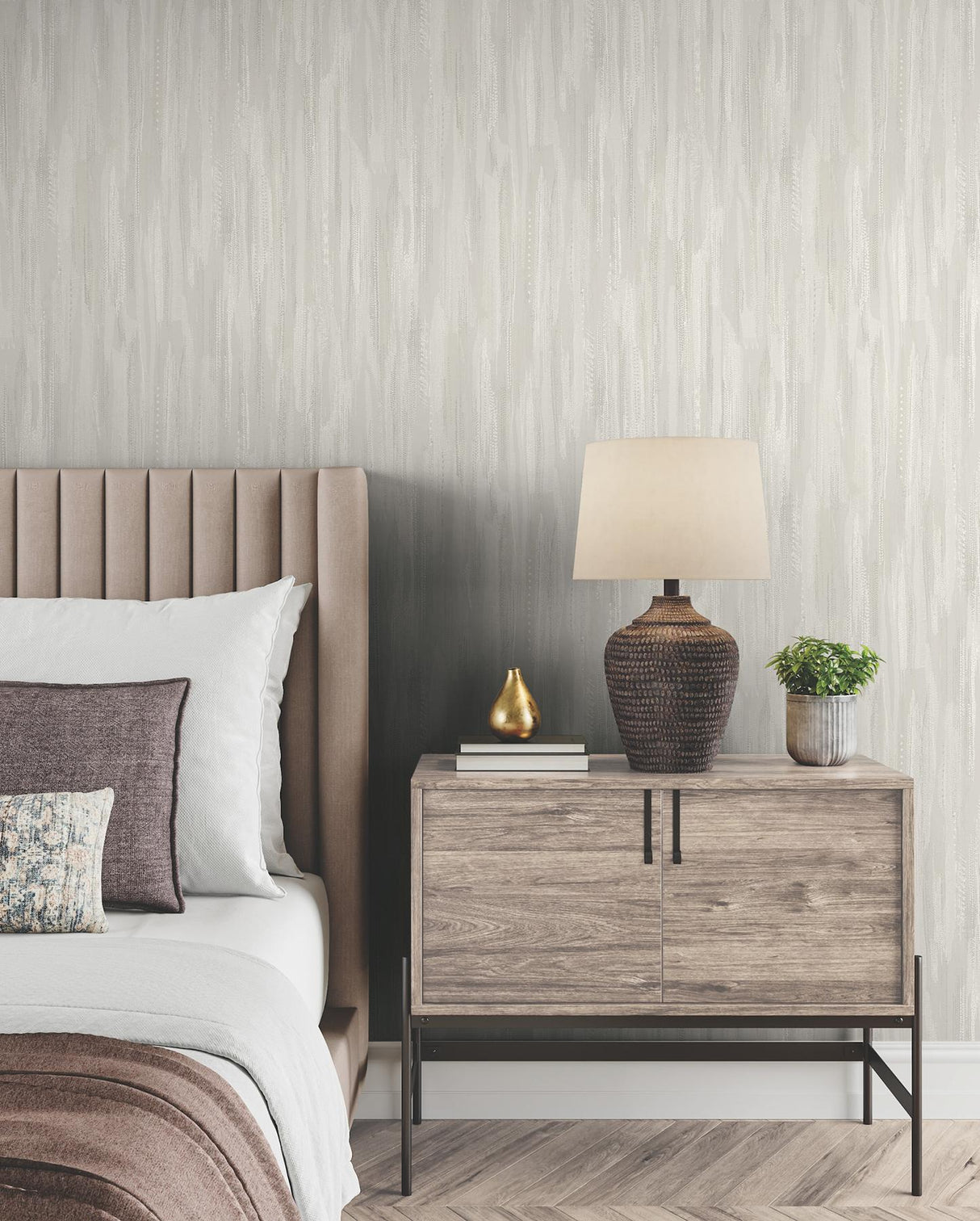 Ronald Redding Designs Tribeca Dove Wallpaper