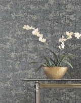Ronald Redding Designs Crystal Cloud Charcoal Wallpaper