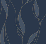 Ronald Redding Designs Society Hill Navy Wallpaper