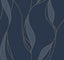Ronald Redding Designs Society Hill Navy Wallpaper