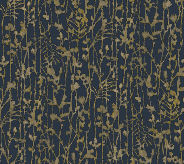 Ronald Redding Designs Filigree Navy Wallpaper