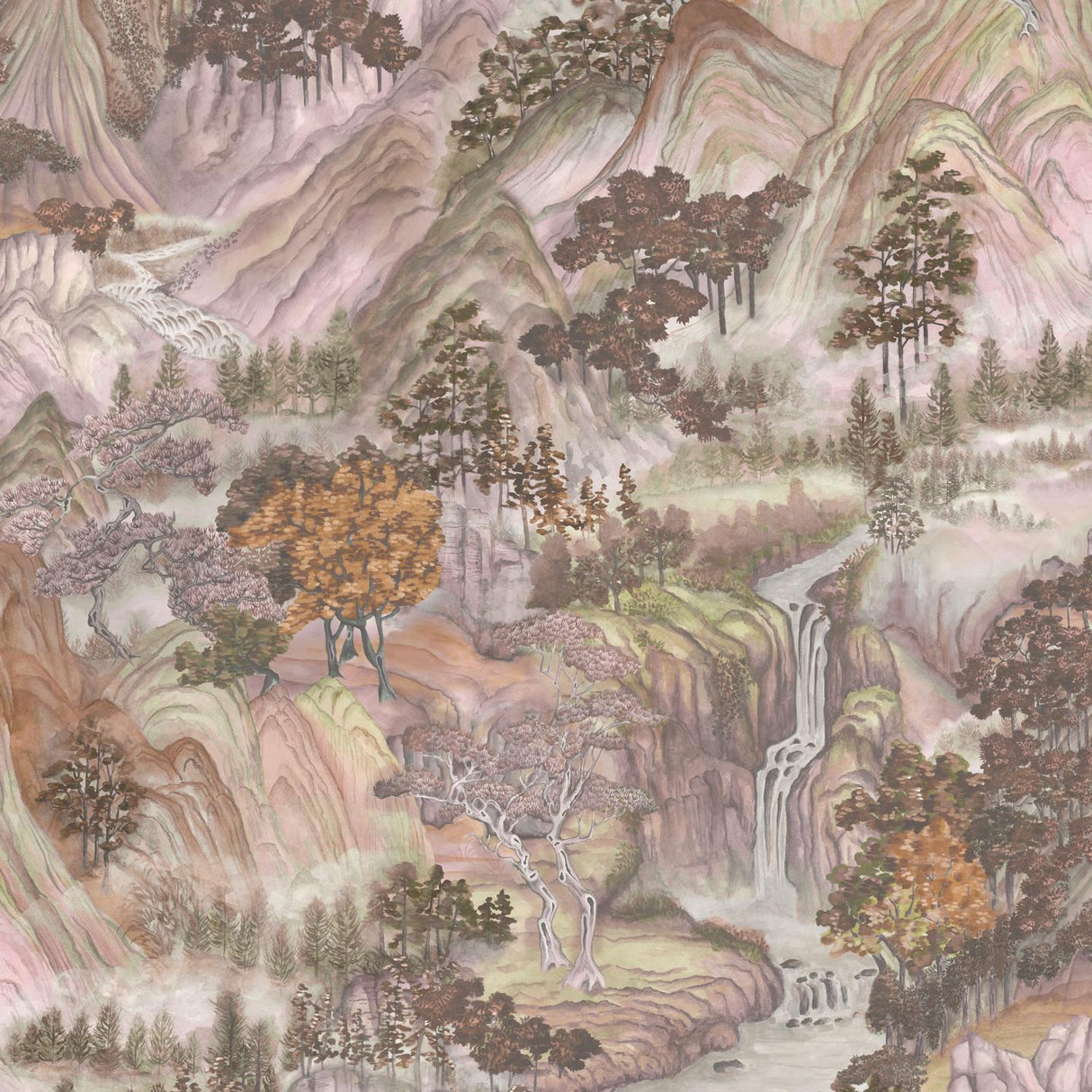 Cole & Son MOUNTAINSCAPE AUTUMNAL Wallpaper