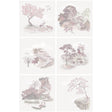 Cole & Son TILE TOILE PINK Wallpaper
