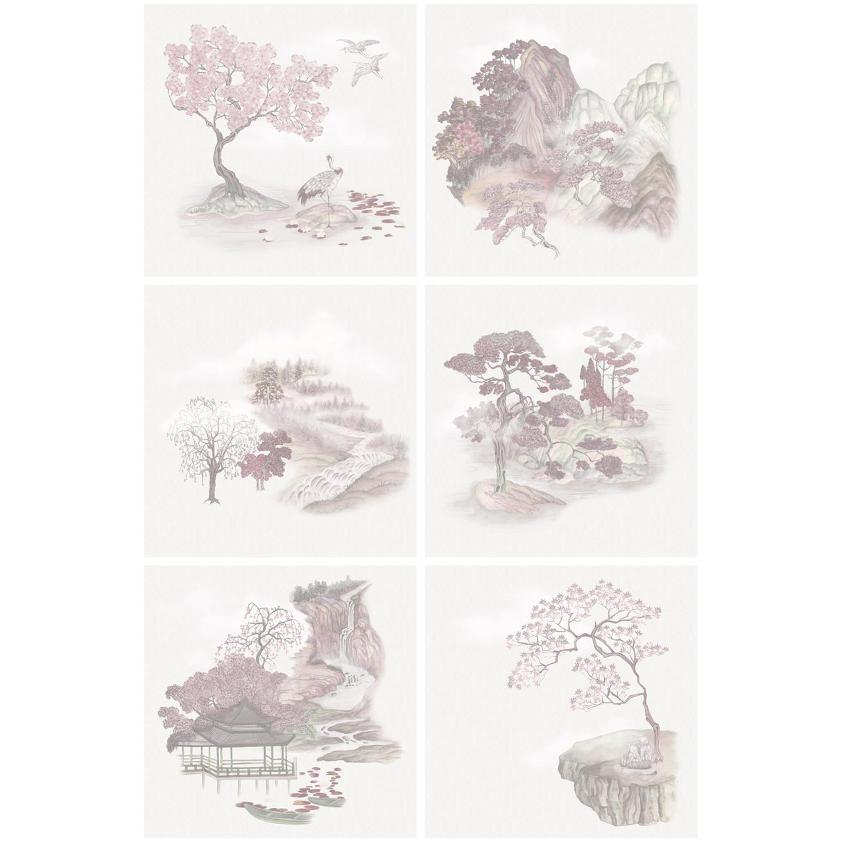Cole & Son TILE TOILE PINK Wallpaper