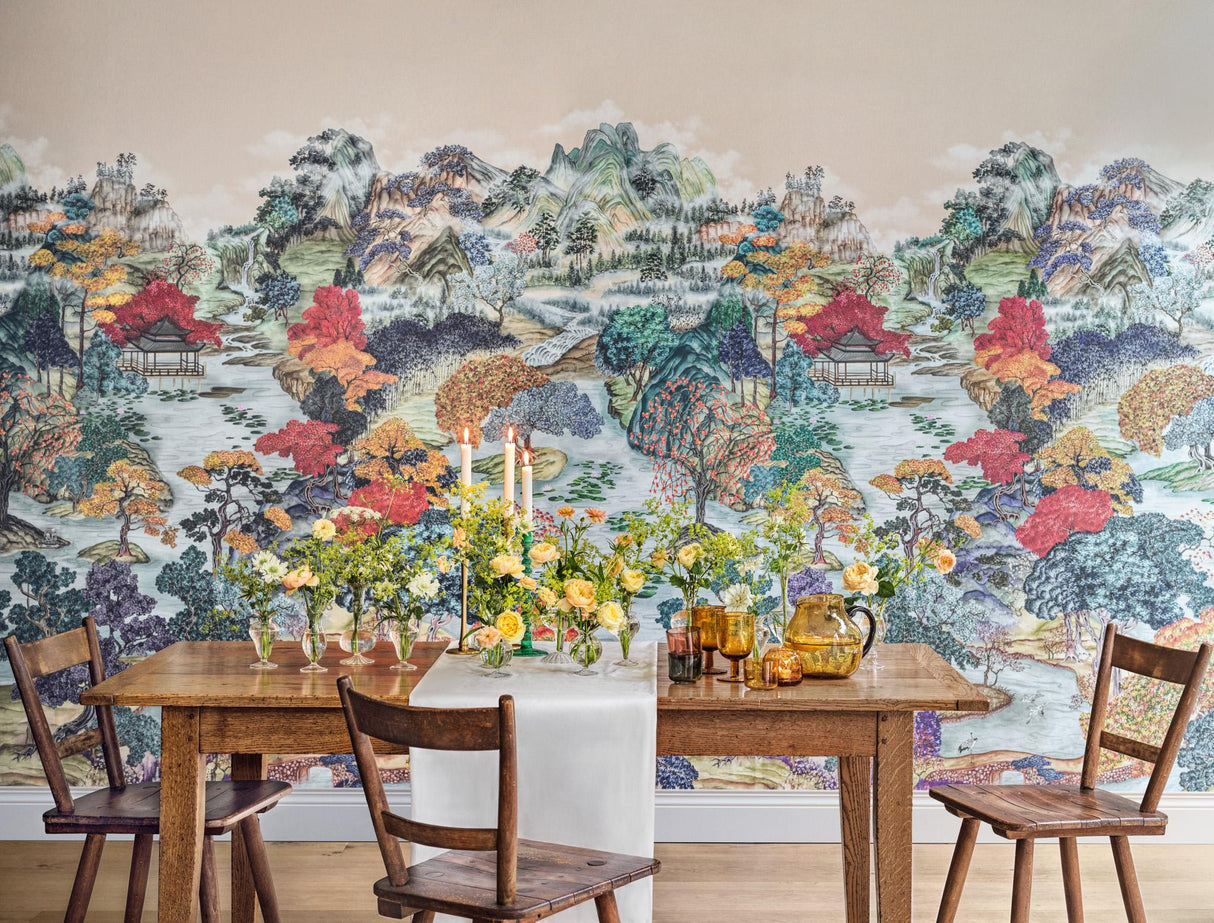 Cole & Son PAVILION PANEL SOFT MAPLE Wallpaper