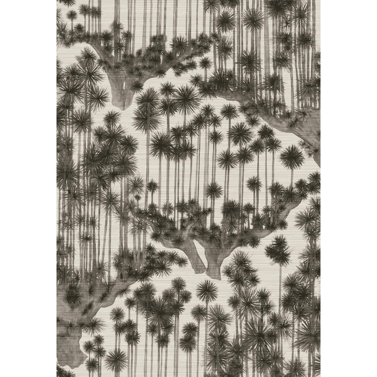 Cole & Son JAPANESE WOODS SISAL CHARCOAL Wallpaper