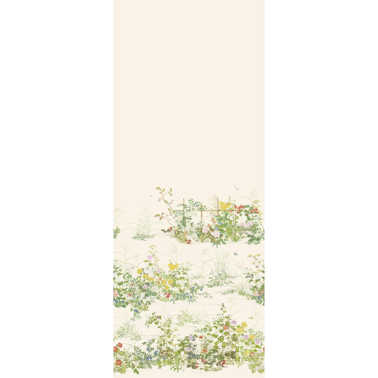 Cole & Son SCENIC FLORA NATURAL WHITE Wallpaper