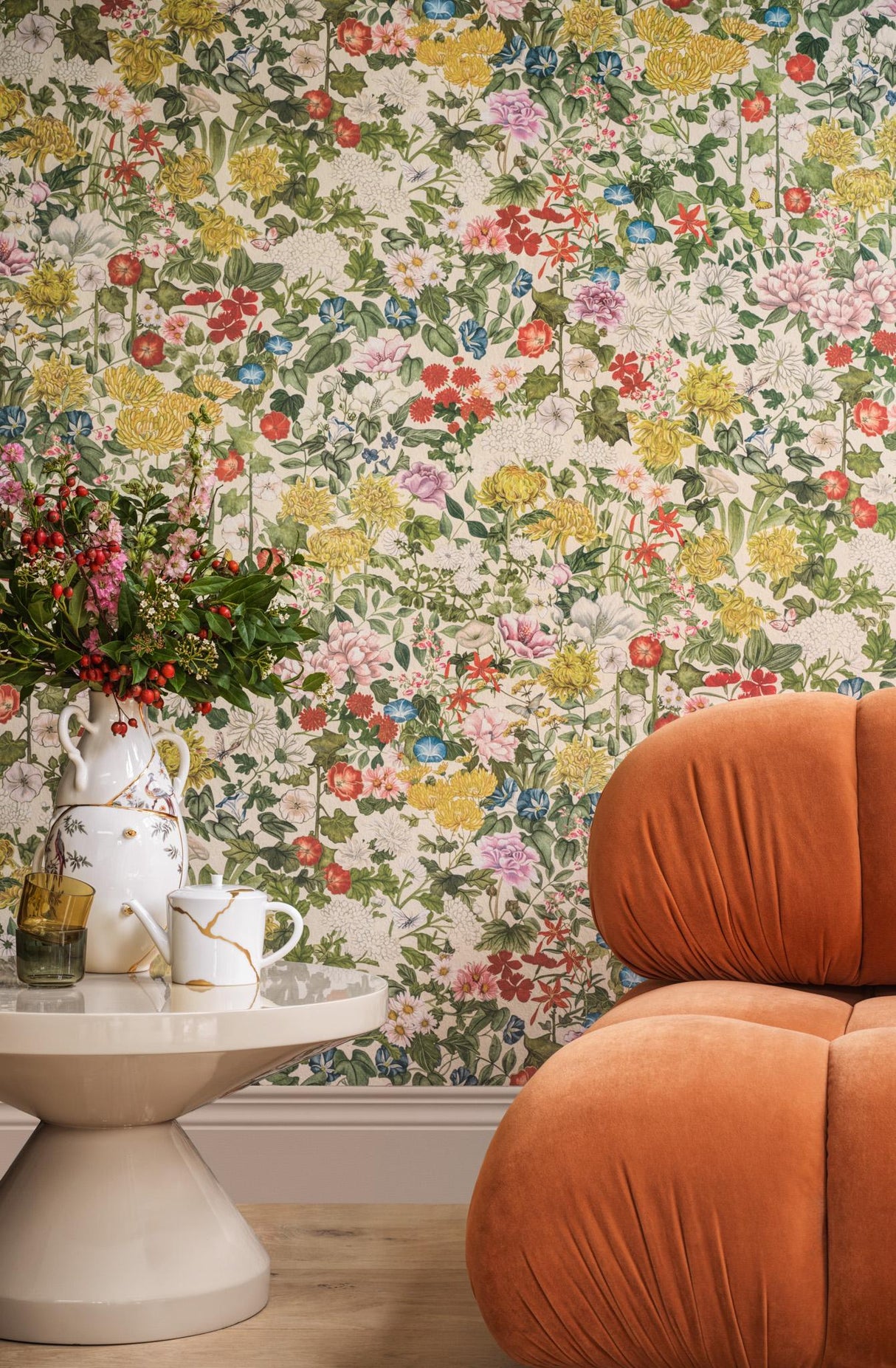 Cole & Son FLORA PROVINCE TAUPE Wallpaper