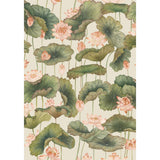 Cole & Son LILY LOTUS ORANGE & OLIVE Wallpaper