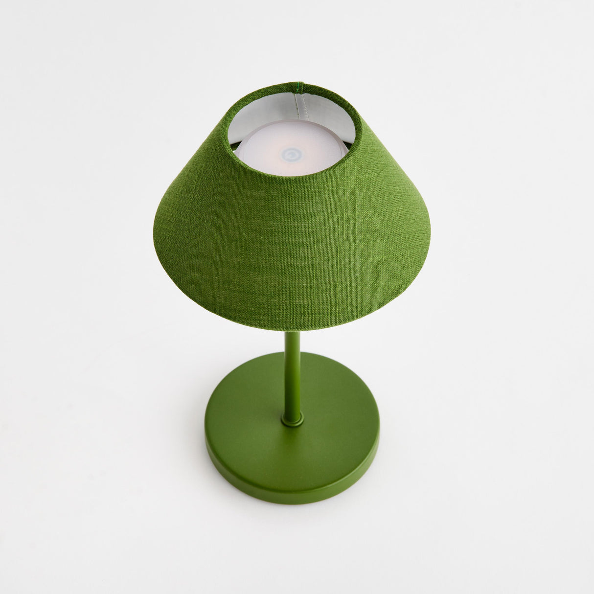 Napa Dark Green ALLUNA CORDLESS LED LAMP 10"