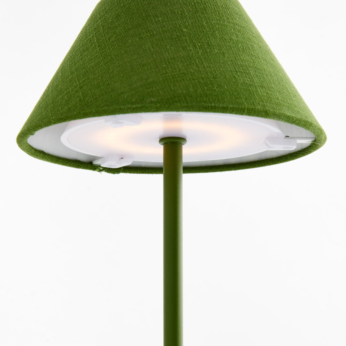 Napa Dark Green ALLUNA CORDLESS LED LAMP 10"