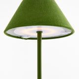 Napa Dark Green ALLUNA CORDLESS LED LAMP 10"