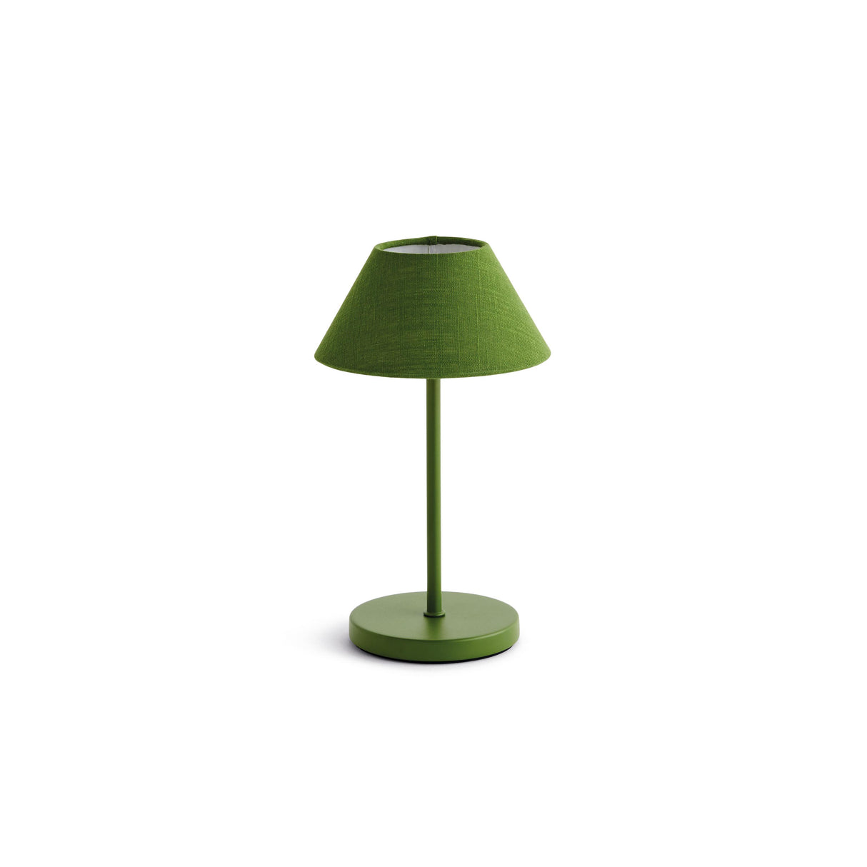 Napa Dark Green ALLUNA CORDLESS LED LAMP 10"