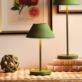 Napa Dark Green ALLUNA CORDLESS LED LAMP 10"
