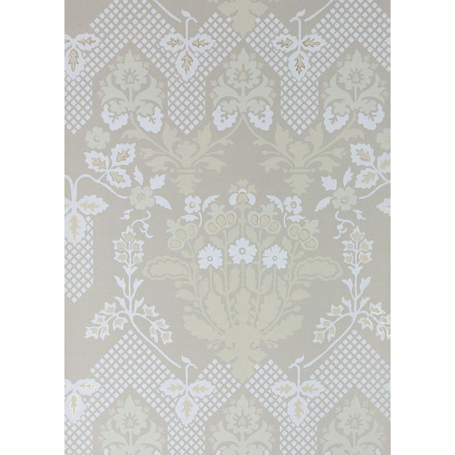 Lee Jofa DRUMMOND DAMASK STONE Wallpaper