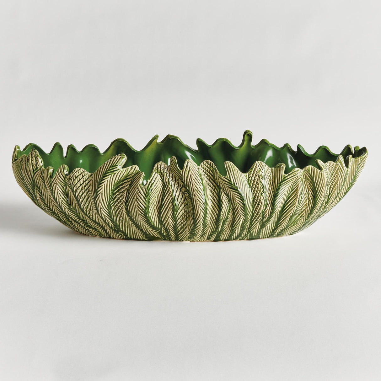 Napa Green WINSLOW DECORATIVE OVAL BOWL