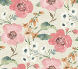Antonina Vella Evelyn Pink Floral Wallpaper