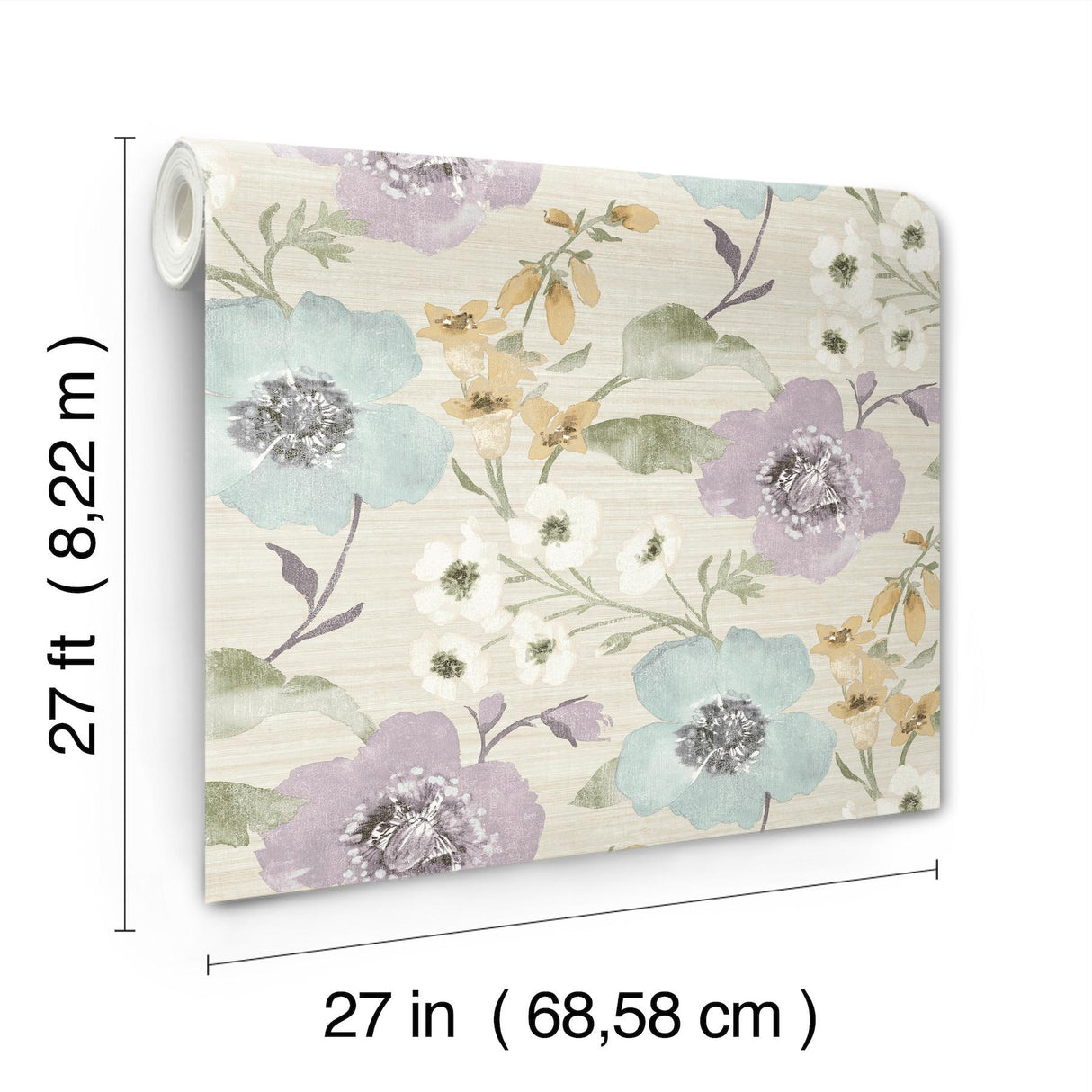 Antonina Vella Evelyn Lavender Floral Wallpaper