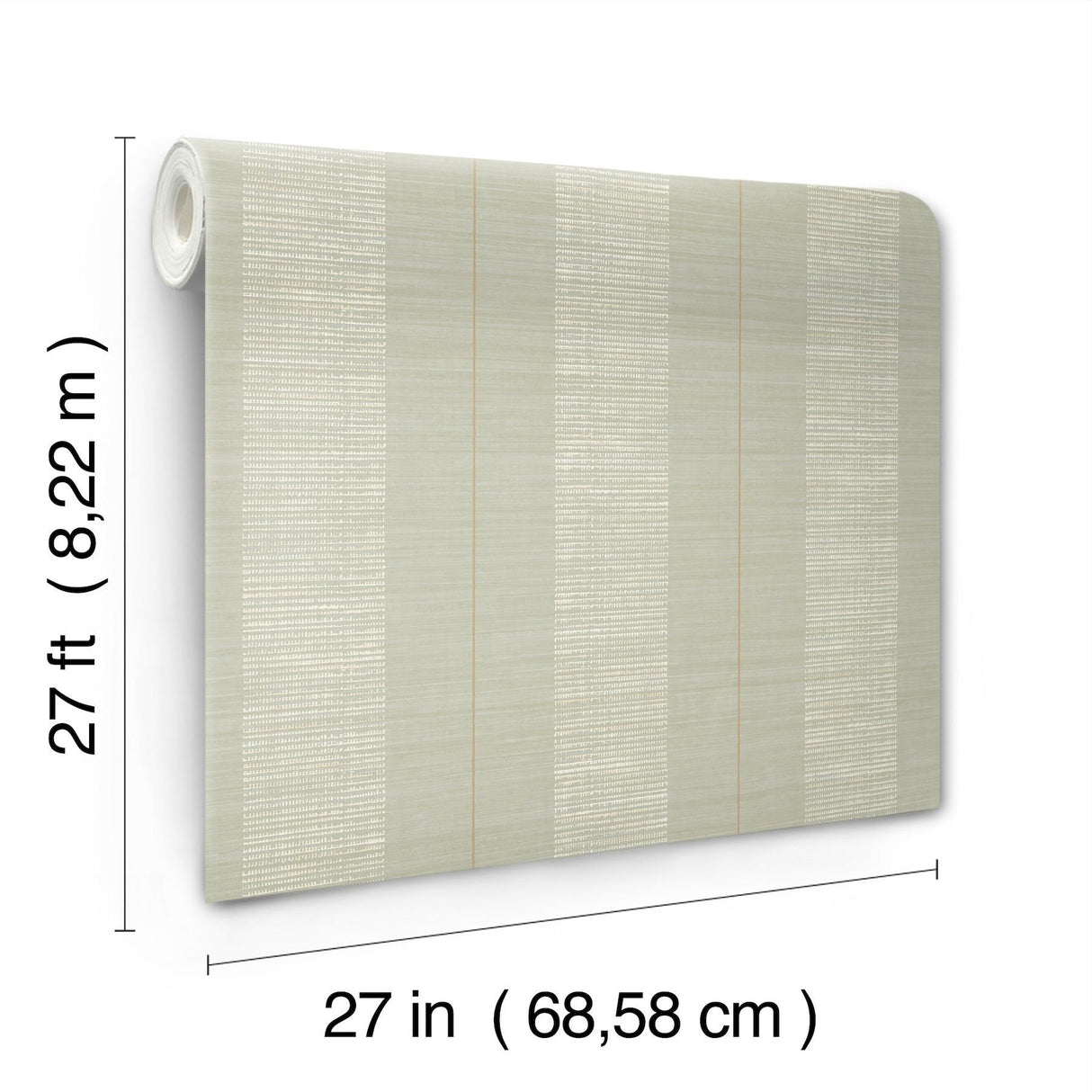 Antonina Vella Colbert Stripe Seafoam Textured Wallpaper