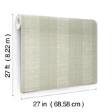 Antonina Vella Colbert Stripe Seafoam Textured Wallpaper