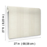 Antonina Vella Colbert Stripe Light Grey Textured Wallpaper