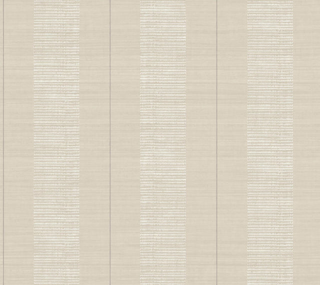 Antonina Vella Colbert Stripe Taupe Textured Wallpaper