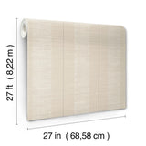Antonina Vella Colbert Stripe Taupe Textured Wallpaper