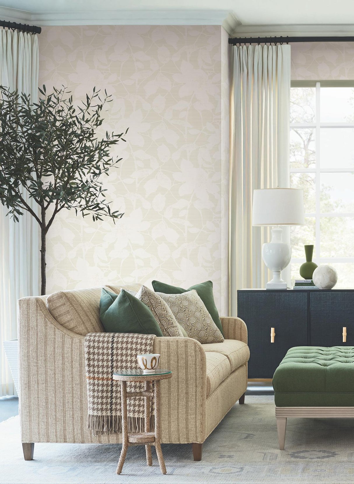 Antonina Vella Solange Dove Botanical Wallpaper