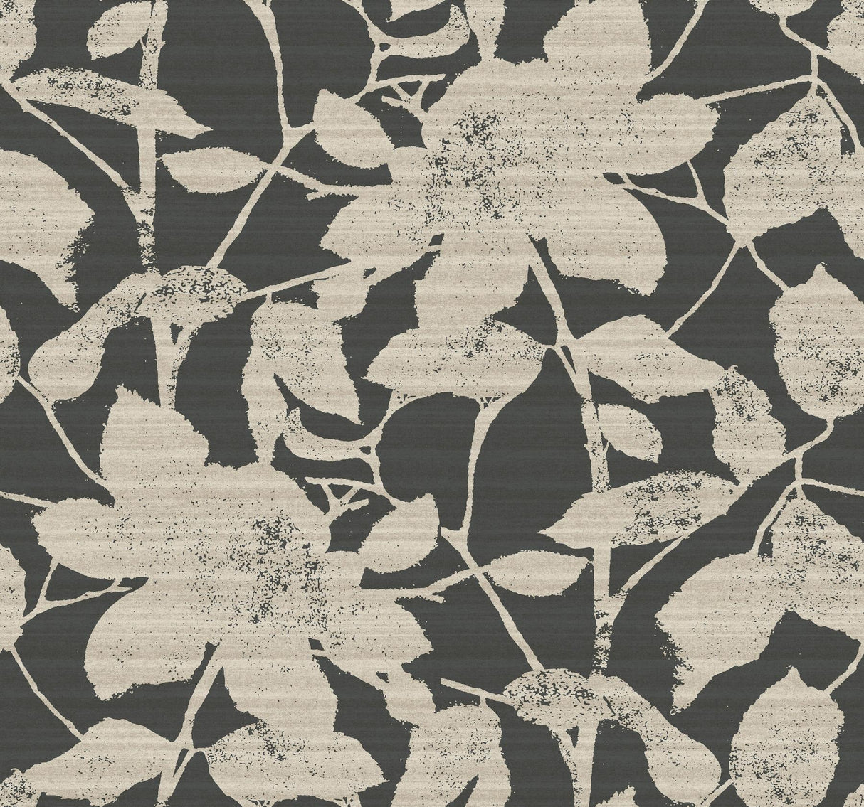 Antonina Vella Solange Black Botanical Wallpaper
